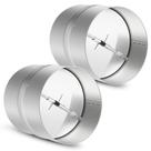 Amortecedor Backdraft Kikerike de 4 polegadas para duto de ventilação (2 unidades)