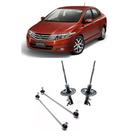 Amortecedor + Bieleta Honda City Dianteiro 2009 Até 2014 - O Par