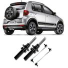 Amortecedor + Bieleta Volkswagen Crossfox Dianteira 2005 Até 2020 O Par