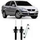 Amortecedor + Bieleta Volkswagen Polo Dianteira 2003 Até 2014 O Par Amortecedor + Bieleta Volkswagen Polo Dianteira 2003 Até 2014 O Par