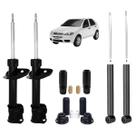 Amortecedor Diant/tras Nakata +kits Batentes Fiat Palio 2001 A 2016