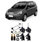 Amortecedor + Kit Batente + Bieleta Nissan Livina Dianteira 2007 Até 2013 O Par
