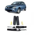 Amortecedor + Kit Batente Corsa Hatch Traseiro 1994 Até 2002 Wind 1,0 1,6