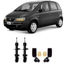 Amortecedor + Kit Batente Fiat Idea Dianteira 2006 Até 2014 O Par