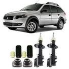 Amortecedor + Kit Batente Fiat Palio Weekend Dianteiro 2001 Até 2010 O Par