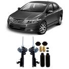 Amortecedor + Kit Batente Honda City Dianteiro 2009 Até 2014 O Par