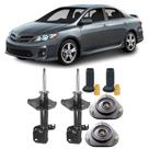 Amortecedor + Kit Batente Toyota Corolla Dianteiro 2009 Até 2014 O Par