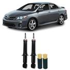 Amortecedor + Kit Batente Toyota Corolla Traseiro 2009 Até 2014 O Par