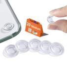 Amortecedores de mesa de vidro FURNIMATE 20PCS 18mm, não adesivos