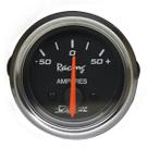 Amperímetro +/- 50A 52mm Preto Racing
