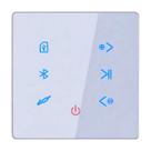 Amplificador Bluetooth De Parede Para Som Ambiente 4 Canais Bivolt Touch Screen Rádio Fm Usb Ideal Para Casas Lojas Escritórios Restaurantes Academia