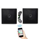 Amplificador Bluetooth Som Ambiente 2 Caixa Teto Preta Quadra