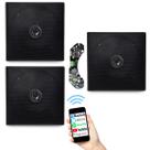 Amplificador Bluetooth Som Ambiente 3 Caixa Teto Preta Quadr