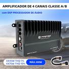 Amplificador De Carro DSP De 300W 4 Canais RMS 4 X 75W, Processador De Áudio Para Carro Com