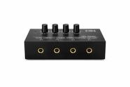 Amplificador de Fone de Ouvido 4 Canais Estéreo Miu Audio MIUHA400 Distribuidor de Áudio Profissional