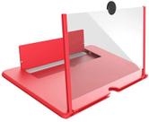 Amplificador de Tela de Telefone Móvel Efeito 3D Tela Grande com Suporte de Mesa VERMELHO Amplificador de Tela de Telefone Móvel Efeito 3D Tela Grande com Suporte de Mesa VERMELHO