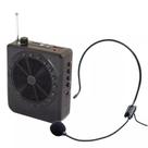 Amplificador de Voz Megafone com Microfone e Rádio FM para Professores K8 Preto