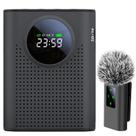 Amplificador de voz ZERFUN Microfone sem fio recarregável preto