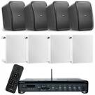 Amplificador Frahm Slim 3700 240W + 4 Arandela Quadrada 6 FR 40W + 4 Caixas HS Outdoor 70W