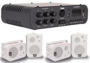 Amplificador SA100BT ST NCA + 2 Pares Caixa SP400 Branca