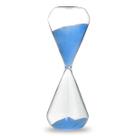 Ampulheta Areia Azul Média Decorativa Tempo 17x5cm Ampulheta Areia Azul Média Decorativa Tempo 17x5cm