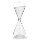 Ampulheta Areia Branca Média Decorativa Tempo 17x5cm