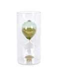 Ampulheta de vidro 1.30 minutos verde grillo