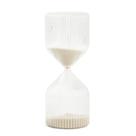 Ampulheta de Vidro 30 Minutos Transparente com Areia Bege 18cm 18329 - Mart