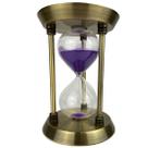 Ampulheta Decorativa 30 Minutos em Metal Tamanho Médio 22,5 cm - Roxa