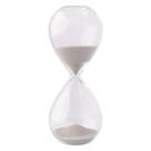 Ampulheta Decorativa de Vidro Borosilicato 5 Minutos Prata Branco Dourado Decoração