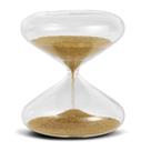 Ampulheta Decorativa em Vidro Areia Dourada 14 cm - Mart Ampulheta Decorativa em Vidro Areia Dourada 14 cm - Mart