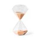 Ampulheta Decorativa Vidro Areia Bege 15 Minutos 16cm 16799 Mart