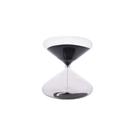 Ampulheta Decorativa Vidro Areia Preta 13cm HJ3013 BTC