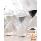 Ampulheta Decorativo De Vidro e Areia Colorida Ornamentada 30min