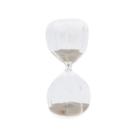 Ampulheta em vidro 15 minutos bege mart
