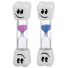 Ampulheta Sorriso Infantil 2 Minutos - Pacote com 2 (Cores Variadas)