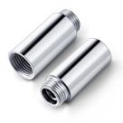 Amylove 2 Peças Extensor de Braço para Ducha em Aço Inoxidável, Tubo de Extensão para Chuveiro 1/2PT Macho para 1/2PT Fêmea, Conector Adaptador de Tubulação (2 Polegadas)