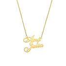 Ana julia colar de nome folheado a ouro 18k Ana julia colar de nome folheado a ouro 18k