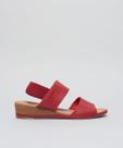 Anabela Couro Elastico Traseiro - Vermelho Anabela Couro Elastico Traseiro - Vermelho