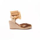 Anabela Sapato da Corte Espadrille Bico Crochê