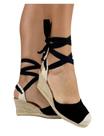 Anabela Spadrille Suede Feminino