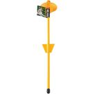 Anchor Stake Boss Pet 51 cm fundido, maleável, giratório, amarelo