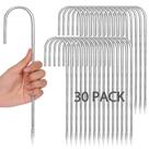 Anchor Stakes CEWOR, pacote com 30 cm, gancho J galvanizado de 30 cm