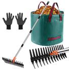 Ancinho de palha Tolia Thatch Rake com dentes de aço multifuncionais Ancinho de palha Tolia Thatch Rake com dentes de aço multifuncionais
