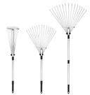 Ancinho Garden Leaf Buyplus de metal telescópico ajustável de 60-160 cm