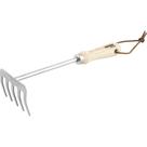 Ancinho Jardim Aço Inox 5 Dentes Cabo Madeira Vonder Plus Ancinho Jardim Aço Inox 5 Dentes Cabo Madeira Vonder Plus
