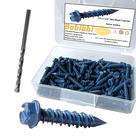 Âncora de parafuso de concreto Bobibbi 1/4 x 1-1/4 para alvenaria 100 unidades Âncora de parafuso de concreto Bobibbi 1/4 x 1-1/4 para alvenaria 100 unidades