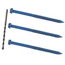 Âncora de parafuso de concreto Bobibbi 1/4 x 3-3/4 para alvenaria 100 unidades