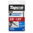 Âncora de parafuso Tapcon 3/16" x 1,75" Star Head Black 75CT Âncora de parafuso Tapcon 3/16" x 1,75" Star Head Black 75CT