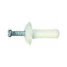 Âncora de pregos de nylon Hillman 6 mm x 19 mm, pacote com 100 Âncora de pregos de nylon Hillman 6 mm x 19 mm, pacote com 100